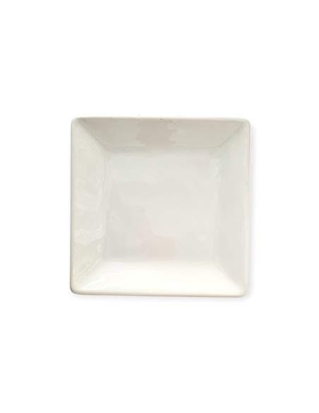 Plato Playo Cuadrado 26cm Ceramica Blanca 800 Ctc02 4113 Bzp-804-bl Ccb01 -b6-