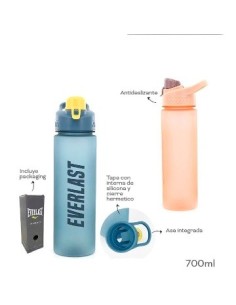 Botella 700ml Plast  Deportiva Col  Surt  Everlast 11390 Tar02