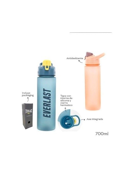 Botella 700ml Plast  Deportiva Col  Surt  Everlast 11390 Tar02