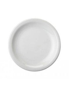 Plato Playo 25-26cm Ceramica Blanca 6410- 5465225/592 Fbr01 1025 Dun01 Res01 (b24) (m)