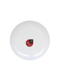 Plato Postre 19cm Red. Bco. Vidrio Templado Liso Am Collection Nmp75 Mta01 (b48)