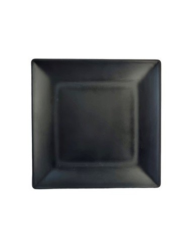 Plato 26cm Cuad  Melamina Ngro 14809zx Pk01