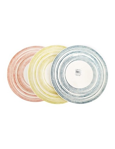 Plato Playo Trazos Color Porcelana 3322-1687-1717 Idh01
