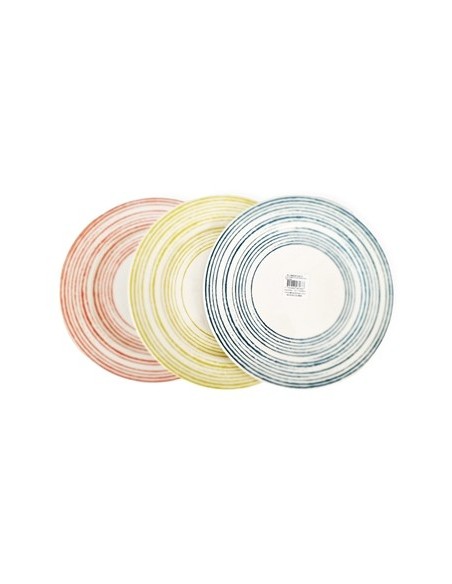 Plato Playo Trazos Color Porcelana 3322-1687-1717 Idh01