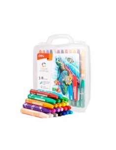 Oleo Al Pastel Acuarelable  X 18 Unid Valija Ec20114 Deli -b2-