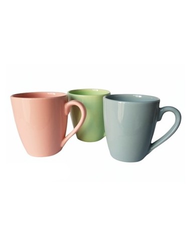 Jarro Mug 330cc Bombe Liso Color Pastel Surtidos Mta01 (m)