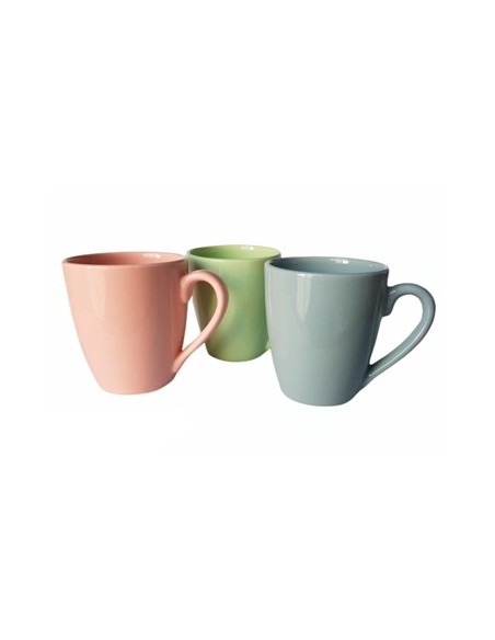 Jarro Mug 330cc Bombe Liso Color Pastel Surtidos Mta01 (m)