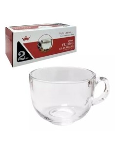 Tazon Vidrio 450ml X 2 Unid  Caja 57915013 Cr02