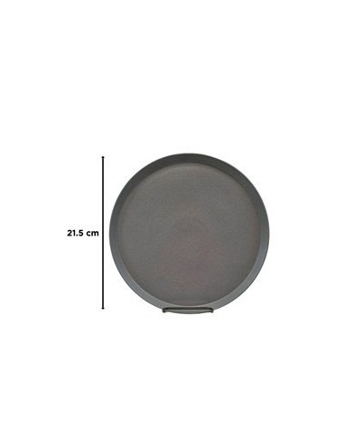 Plato Postre 22cm Ceramica Carbon 142778201 Ori02