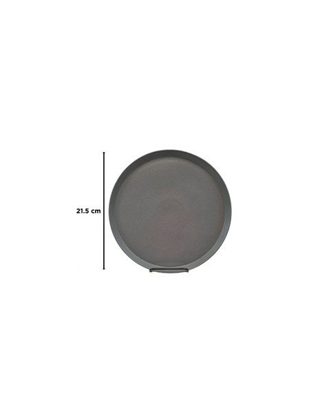 Plato Postre 22cm Ceramica Carbon 142778201 Ori02
