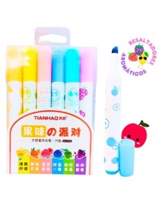 Resaltador X 6 Pastel Perfumado 24791 Col01 -b12-