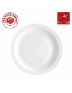 Plato Playo 23 5cm Vidrio Templado Blanco Careware 415514 Cr02