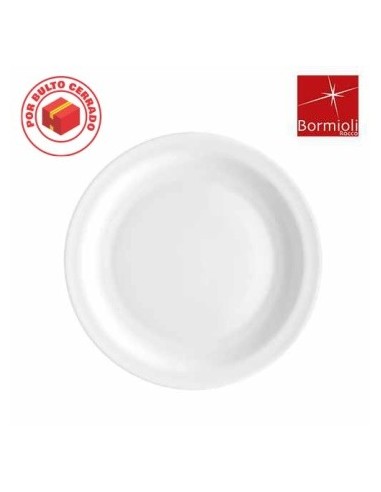 Plato Playo 23 5cm Vidrio Templado Blanco Careware 415514 Cr02