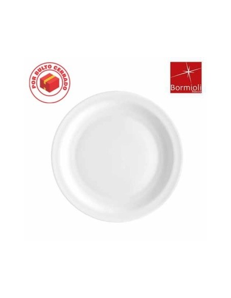 Plato Playo 23 5cm Vidrio Templado Blanco Careware 415514 Cr02