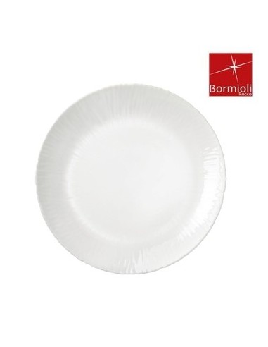 Plato Playo 27cm Vidrio Templado Labrado Rayas 422310 Cr02