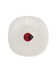 Plato Hondo 22 5 Cm Cuad  Bco  Vidrio Templado Liso Am Collection Nfsp90t- Nfsp90 Min02