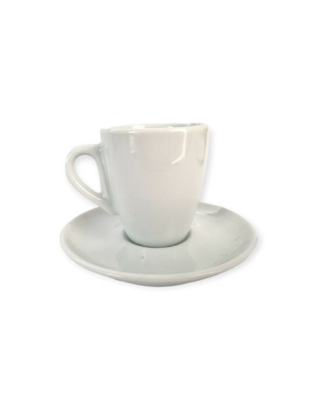 Taza Cafe C-plato Nova Ceramica Blanca 992077-3191711 Fbr01 -b24-