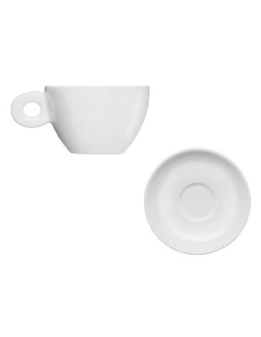 Taza Cafe C-plato Italia Ceramica Blanca 3192088-3191711 Fbr01 -b24-