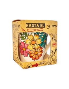 Taza 400cc Conica Estampada C-asa En Caja 4576  Dia01