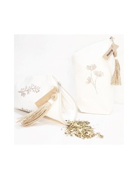 Yerbera-azucara 20x13cm Tela Estampada Patagonia Et01