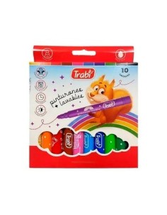 Marcadores X10 Pinturon Lavable 6181 Trabi -20-1-