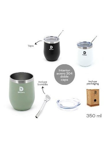 Mate Discovery 350ml Termico C-tapa  Col  Surt  18497 Tar02