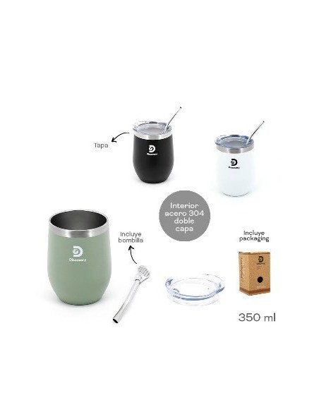 Mate Discovery 350ml Termico C-tapa  Col  Surt  18497 Tar02