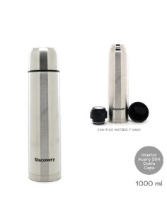 Termo 1lt Discovery Bala Acero Inox Col  14720-b Tar02 -m-