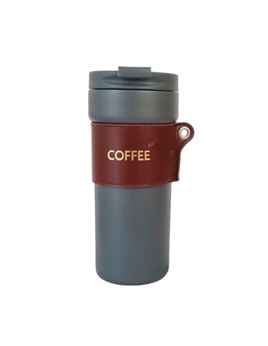 Vaso Termico 450ml  C-tapa Y Funda Coffee Ns119438 Pk01