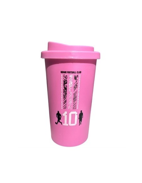 Vaso 500ml Termico Plast. Doble Capa Futbol Miami-coffe 6555  Cli01