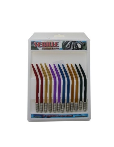 Bombilla Resorte Color Curva Corta 624 Sebille  Seb02 -b12-