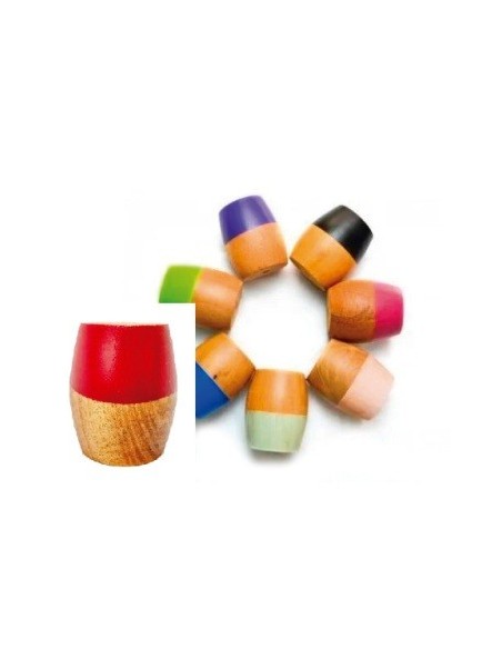 Mate Madera Pintado Mitad Colores Surt  20430 Mar02 -p-