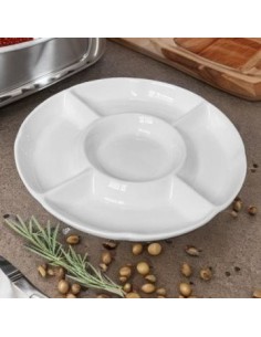 Copetinero Red 5 Div  Porcelana Bca 4921376 Bar02 -m-