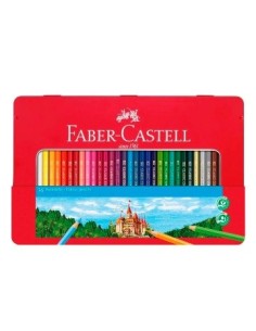 Lapices Color X36 Largos Lata Faber Castell 115886 -b6-1-