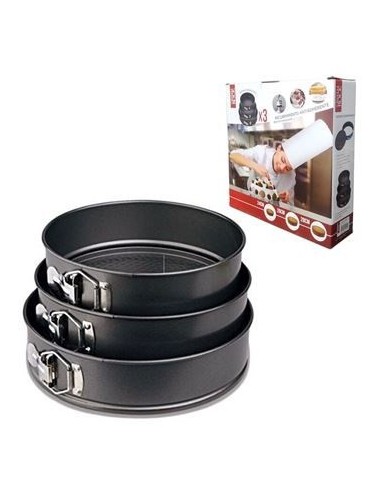 Set X3 Moldes Torteras Red. 24cm/26cm/28cm  57914442 Cr02