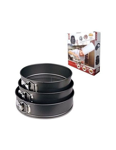 Set X3 Moldes Torteras Red. 24cm/26cm/28cm  57914442 Cr02