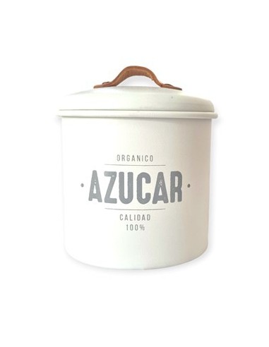 Tarro 700ml Azucar Metal Blanco-negro T-6-t-13 Sir01