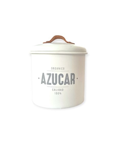 Tarro 700ml Azucar Metal Blanco-negro T-6-t-13 Sir01