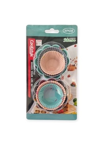 Molde Muffins X 6 Silicona 046ba8513 Dol01