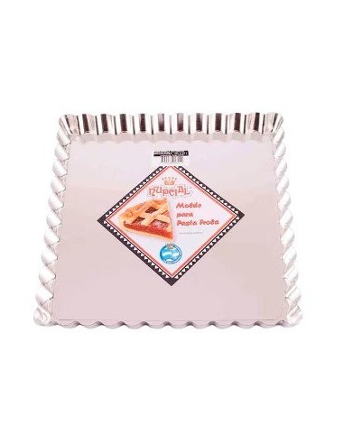 Molde Pastafrola Desmontable 24cm Cuad  0943-02 Nup01