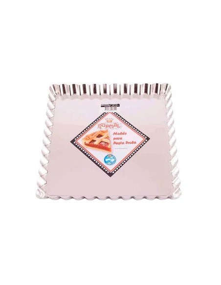 Molde Pastafrola Desmontable 24cm Cuad  0943-02 Nup01