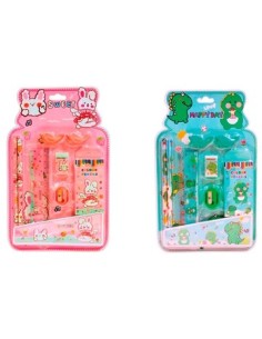 Set Escolar Dino-conejo 8pzas 28691-26893 Col01 -f-