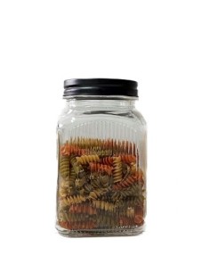 Frasco 1500ml Vidrio Cuadrado T/negra 4391 Bzp01 (b6)