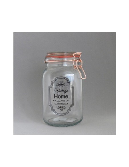 Frasco Vidrio 19x12cm C-tapa De Madera Y Cuchara Gp23c001-1 Rey03