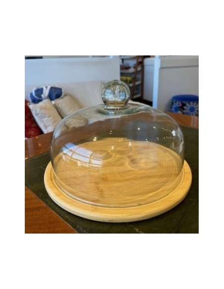 Campana 26cm Vidrio Base Bamboo 046ba8605 Dol01