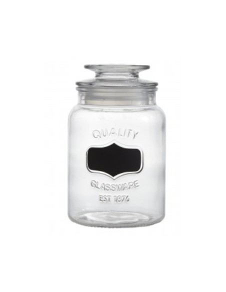 Frasco 18cm Vidrio C-tapa Quality C-pizarra 51477  Pel02 113-32175 Lab02