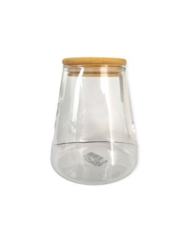 Frasco 950ml Vidrio C-tapa Bamboo Fg190057 Ori02 -b12- -m-