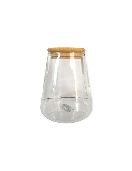 Frasco 950ml Vidrio C-tapa Bamboo Fg190057 Ori02 -b12- -m-