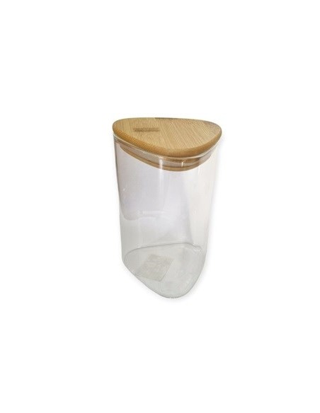 Frasco Vidrio Triangular T-bambooc 16cm301291 Pcu01