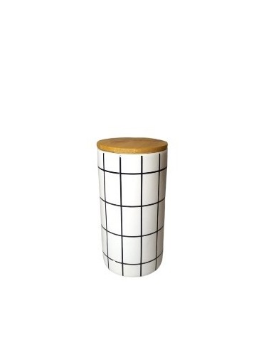 Frasco Porcelana 17cmcuadrille C-tapa Bamboo 300366 Pcu01